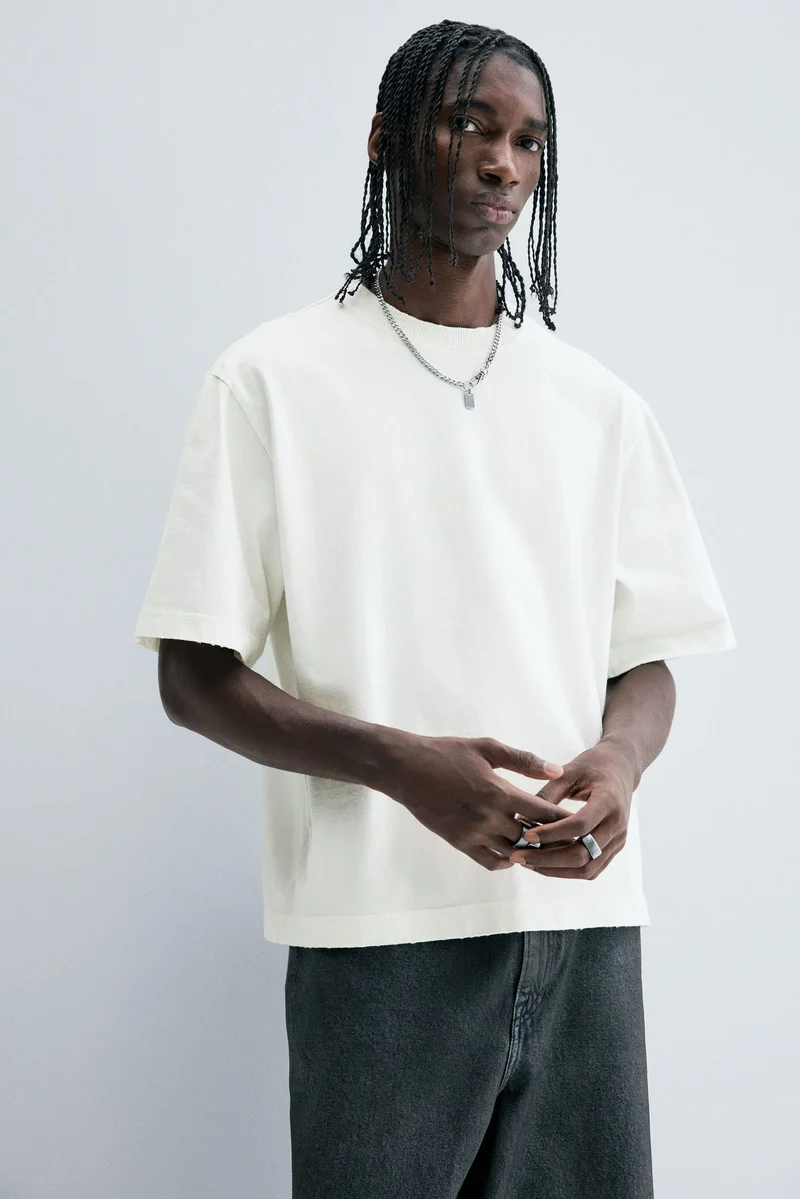 اتش اند ام تي-شيرت بقصة فضفاضة