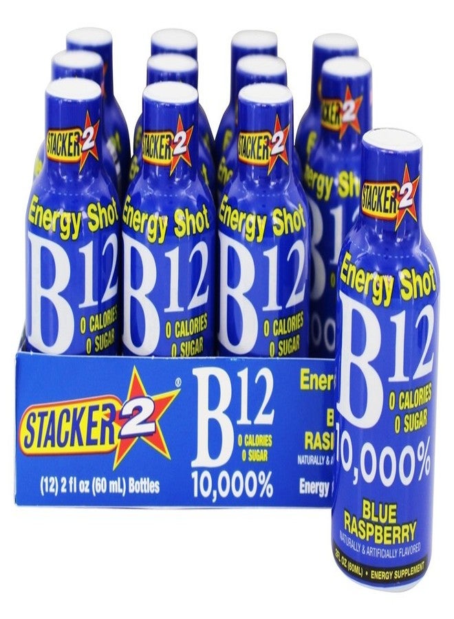 Stacker 2 Blue Raspberry B12 Energy Shot (12 Pack) - Image 1