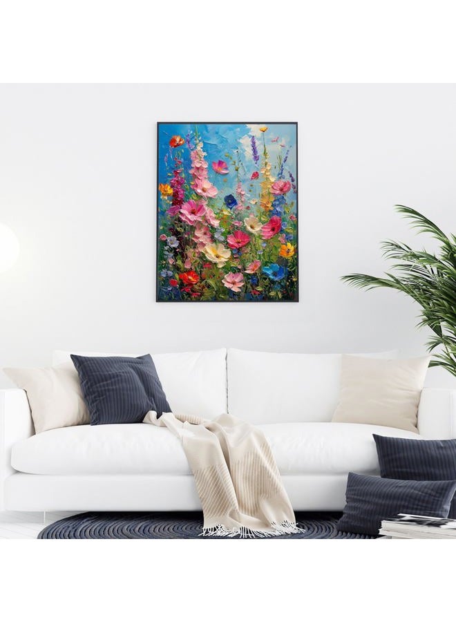 Hutarosl Wild Flowers Diamond Art Kits for Adults - Flowers Diamond Painting for Adults, Flower Gem Painting for Adult and Crafts Home Decor 12x16inch - Image 4