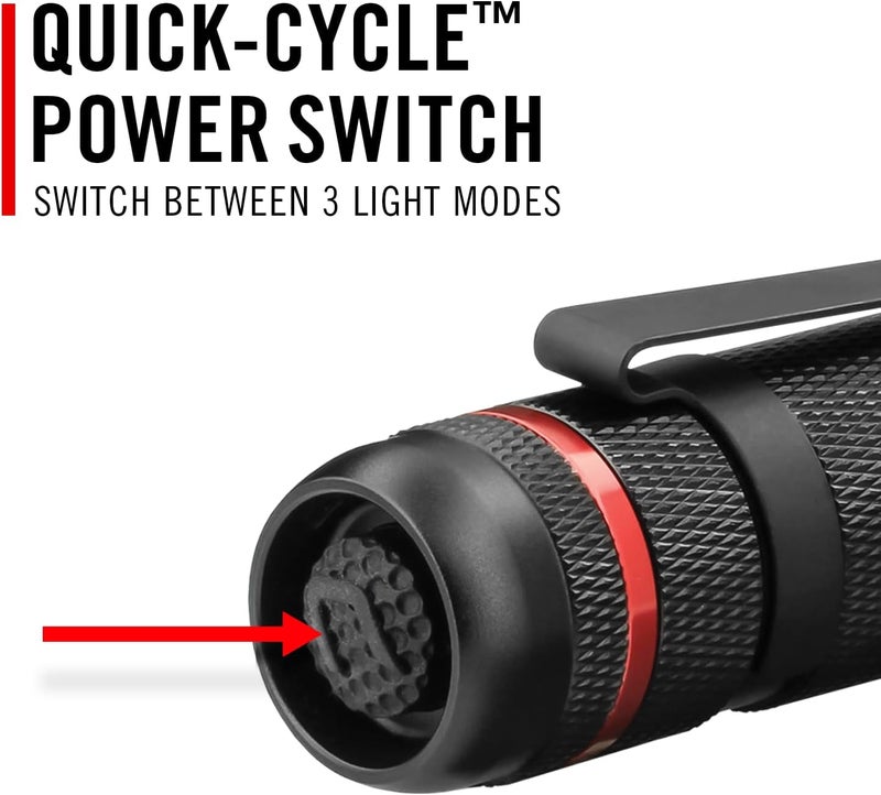 Coast PX1 565 Lumen Pure Beam Focusing LED Flashlight with Twist Focus and Adjustable Pocket Clip - Image 5