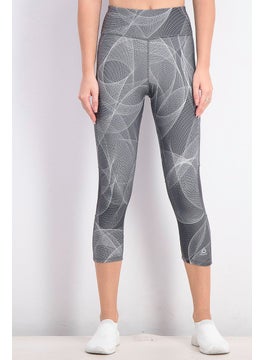 Reebok Women Running 3 and 4 Tight, Cold Grey  - Image 1