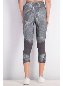 Reebok Women Running 3 and 4 Tight, Cold Grey  - Image 3