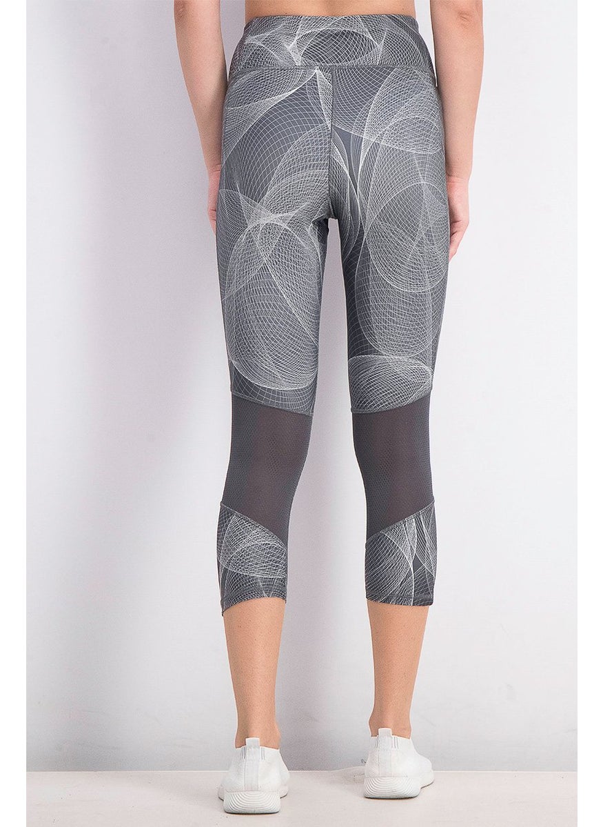 Reebok Women Running 3 and 4 Tight, Cold Grey  - Image 3