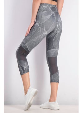 Reebok Women Running 3 and 4 Tight, Cold Grey  - Image 4