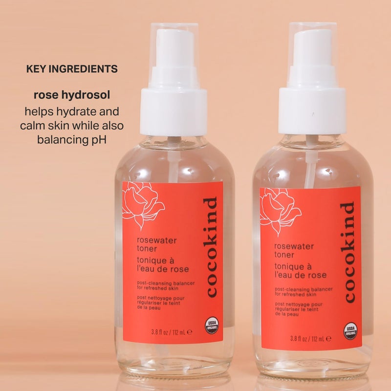 Cocokind Rosewater Facial Toner by Cocokind, Multipurpose Spray to Set Makeup, Double Cleanse, and Balance Skins pH, Made with Rose Hydrosol, 4 Fl Oz - Image 3