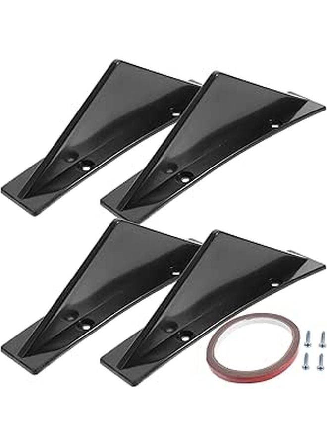 4PCS Triangle Rear Spoiler Lip Kit Car Body Diffuser Enhances Driving Easy to Install - Image 1