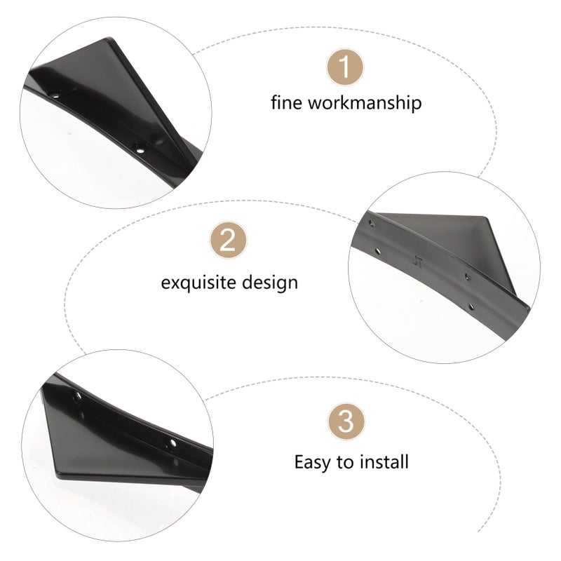 4PCS Triangle Rear Spoiler Lip Kit Car Body Diffuser Enhances Driving Easy to Install - Image 5