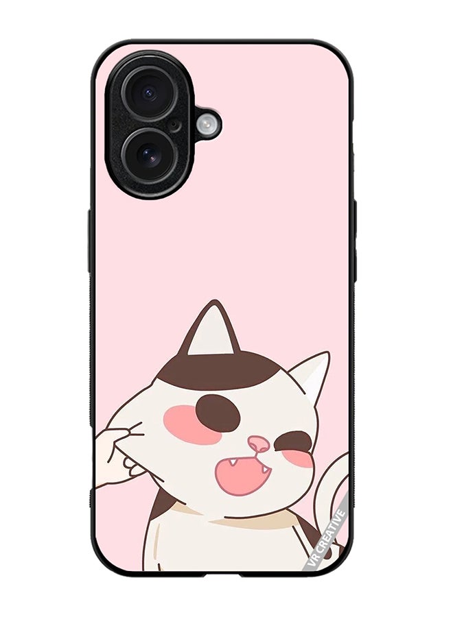 Protective Case Cover For Apple iPhone 17 Cheeky Cat Design Multicolour