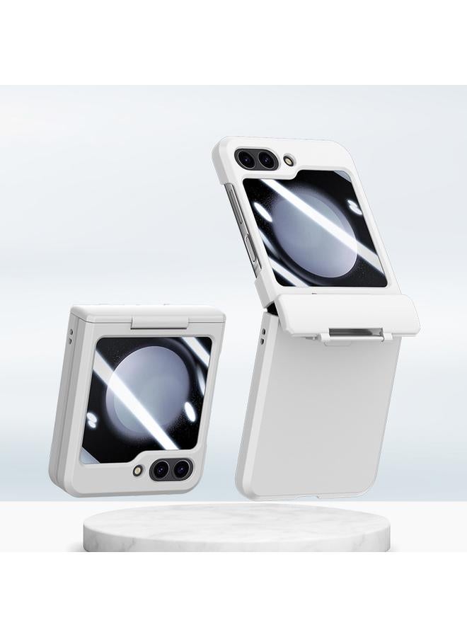 اس-توب جراب لهاتف Samsung Galaxy Z Flip5 5G PC Skin Feel Integrated PC Skin Case قابل للطي مع عمود متوسط - Image 1