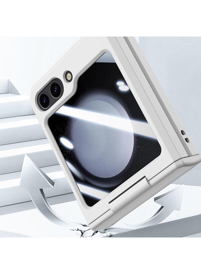 اس-توب جراب لهاتف Samsung Galaxy Z Flip5 5G PC Skin Feel Integrated PC Skin Case قابل للطي مع عمود متوسط - Image 4