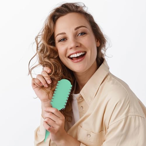AM 8:00 AM8:00 Curl Defining Brush,9Rows Premium Styling Hairbrush for Curly Hair, Enhances Curls Definition & Separation, (Green) - Image 5