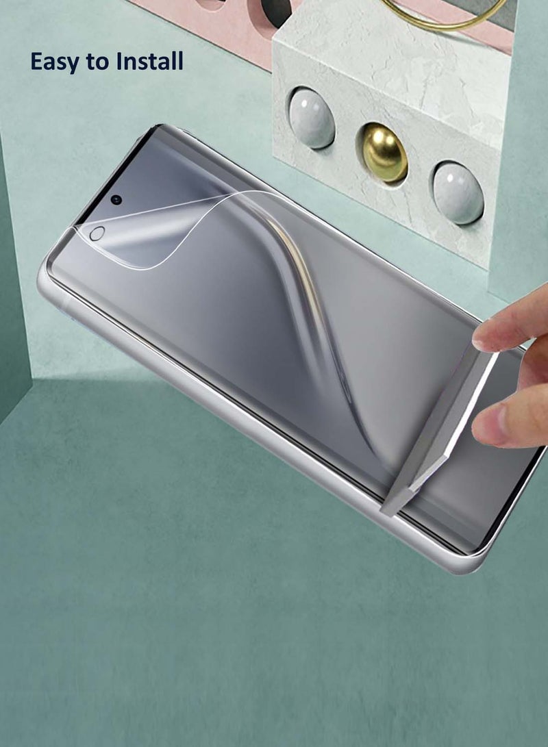 Wtech Tecno Camon 40 Pro 5G 2025 Premium Hydrogel Film Thin and Flexible Screen Protector (MSHFMN) - Clear - Image 3