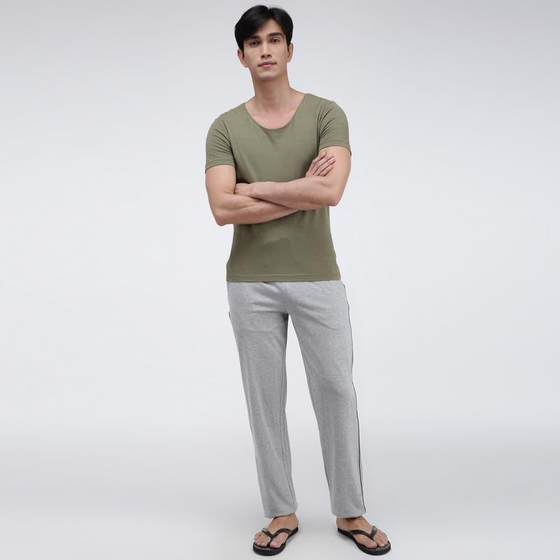 Amul Comfy Pack of 2 Multicolor Men's Solid Cotton Track Pant. - Image 3