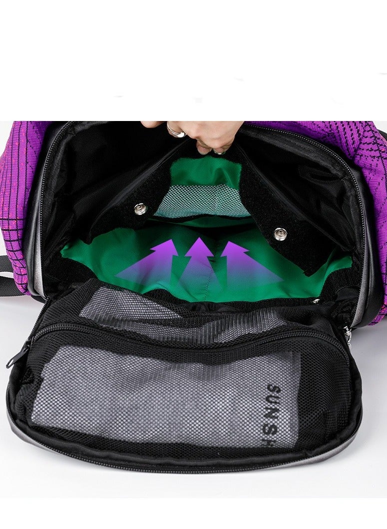 kingsons Flyknit fabric contrast gradient backpack - Image 2