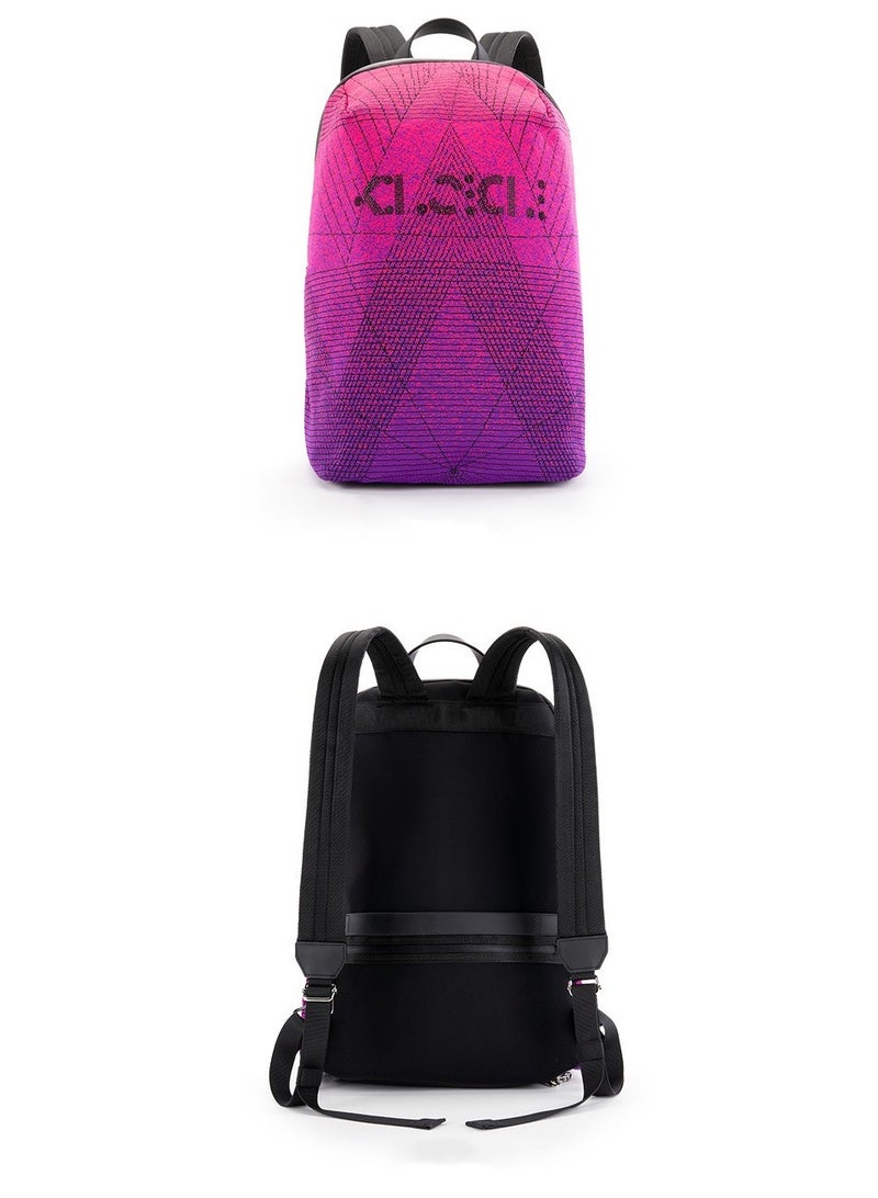 kingsons Flyknit fabric contrast gradient backpack - Image 4