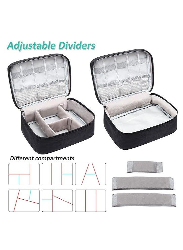 Arabest Electronics Organizer Travel Cable Organizer Bag Waterproof Portable Digital Storage Bag Electronic Accessories Case Cable Charger Organizer Case - Image 4