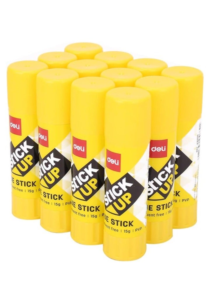 Deli 12-Piece Glue Stick 15gm - Image 2
