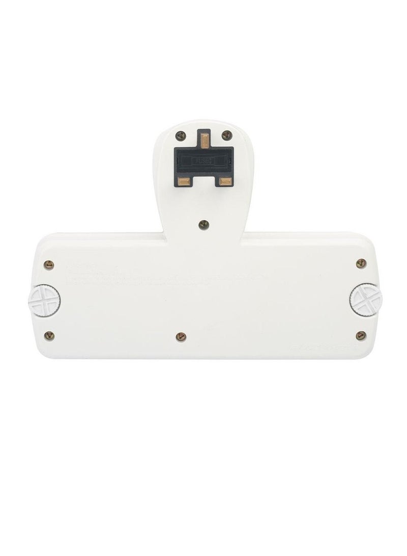 Terminator 3-Way Universal Multi Adaptor T-Type Socket White/Green  - Image 2