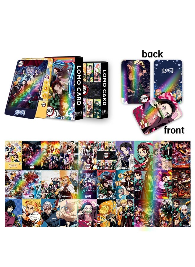 NIBEMINENT 30 Pcs Cartoon Slayer Double-sided Lomo Cards Card For Fans Collection Gifts - Image 3