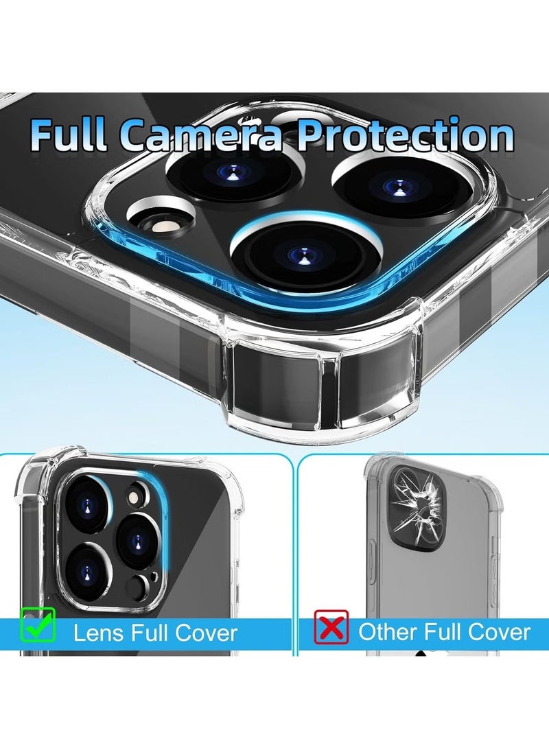 JAJEEK Magnetic Crystal Clear Case for iPhone 16 Pro – Transparent, Shockproof Protection, Slim Design, Anti-Yellowing & Anti-Scratch, Magnetic Closure for Easy Attachment – Premium Fit and Durability for iPhone 16 Pro - Image 4