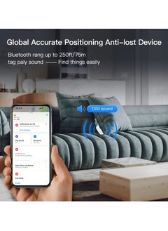Generic Smart Tag, Compact And Portable Smart Bluetooth Alarm Track Device, Tag Replacement Locator With Built In Speaker, Fast Connecting Anti Lost Device Works With Find My App, (Pack Of 2pcs, Black)  - Image 2