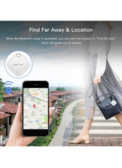 Generic Smart Tag, Compact And Portable Smart Bluetooth Alarm Track Device, Tag Replacement Locator With Built In Speaker, Fast Connecting Anti Lost Device Works With Find My App, (Pack Of 2pcs, Black)  - Image 3