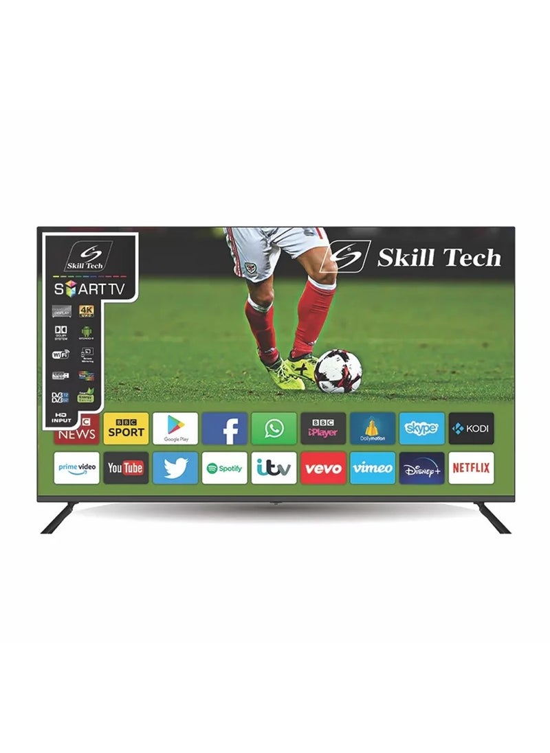 Skill Tech - SK6550S4KFL 65 Inch 4K UHD Smart LED TV, Frameless Design, A Grade Panel, 60Hz, HDR, Wide Viewing Angle - Image 1