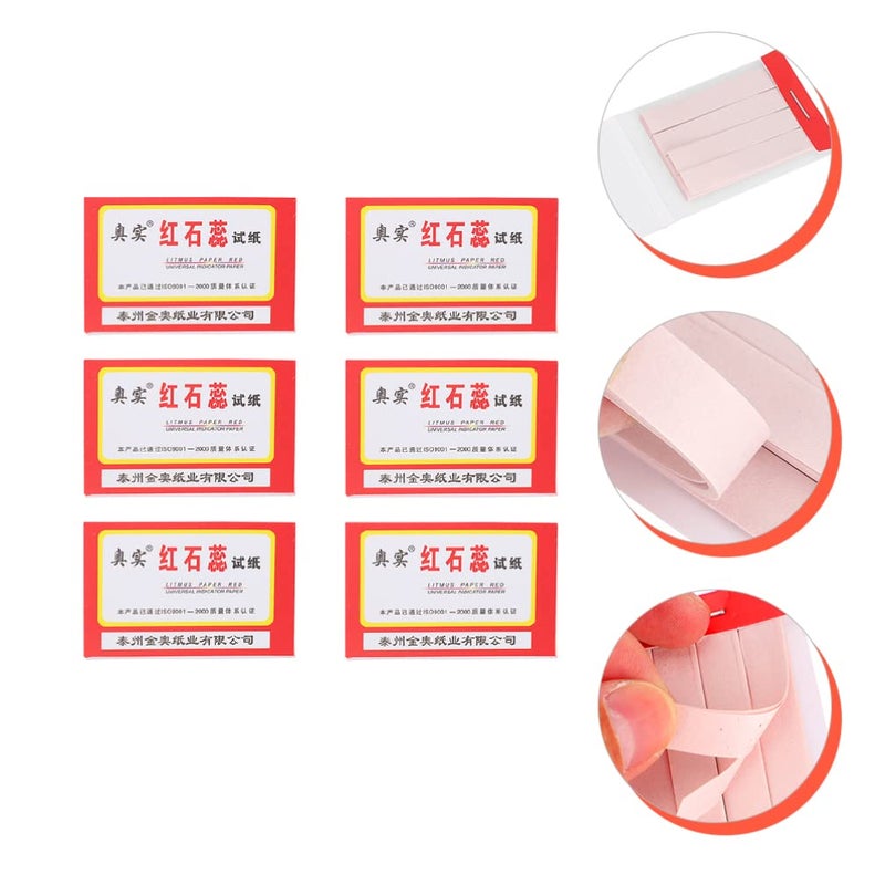 klarako 6pcs Chemical Experiment Consumables Alkaline Substance Paper Urine ph Test Strips Urine dye Indicator ph Balance ph Paper Strips ph Indicator Strips Experiment Equipment Universal - Image 3