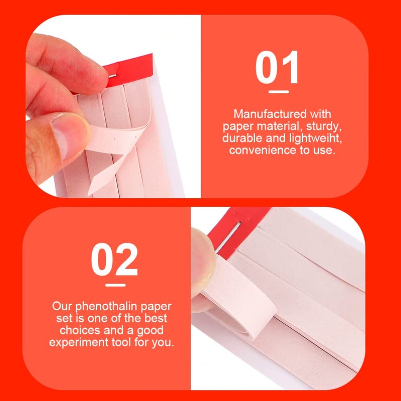 klarako 6pcs Chemical Experiment Consumables Alkaline Substance Paper Urine ph Test Strips Urine dye Indicator ph Balance ph Paper Strips ph Indicator Strips Experiment Equipment Universal - Image 2