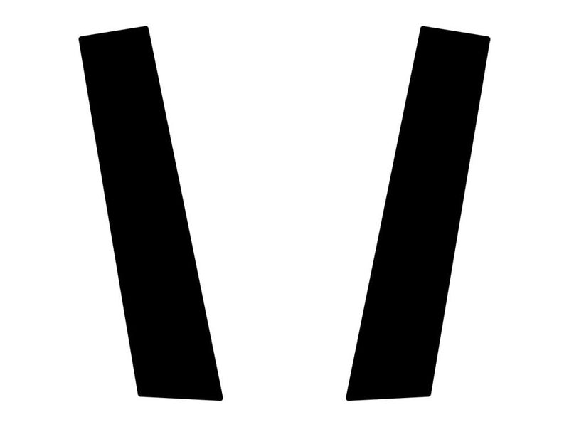 Rvinyl Pillar Post Window Trim Compatible with Honda Accord 2008-2012 (Coupe) - Gloss (Black) - Image 3