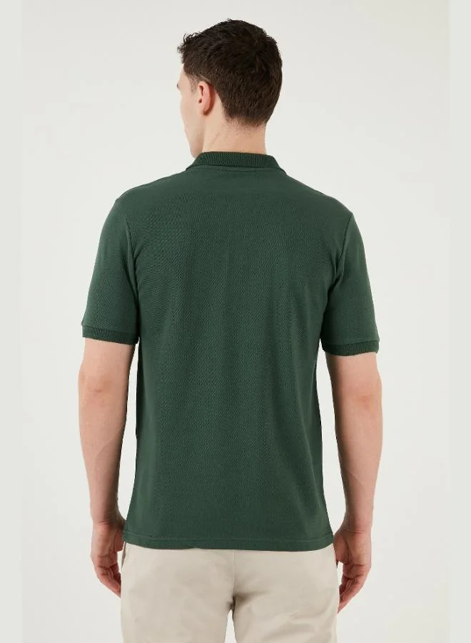 Buratti  Buratti Cotton Regular Fit Half Zipper Polo Collar T Shirt Men's Polo Collar T-Shirt 5903008 for Men | Best Price UAE