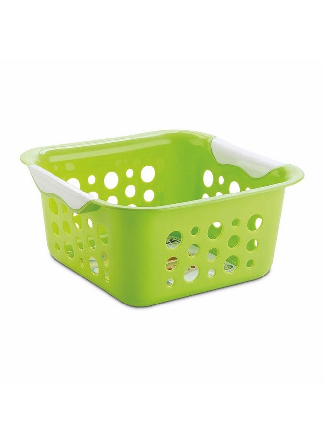 Nayasa Spotty Fruit Basket Set of 2 | Small | Fruit Basket For Kitchen | Plastic Tokri For Vegetables | Plastic Baskets For Vegetables | No. 1 | Green - Image 2