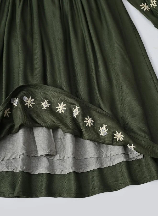 BELLA MODA Embroidered A-Line Dress