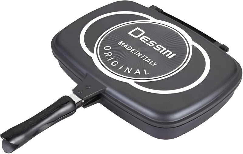 Dessini Double Sided Grill Pan Black 36cm - Image 1