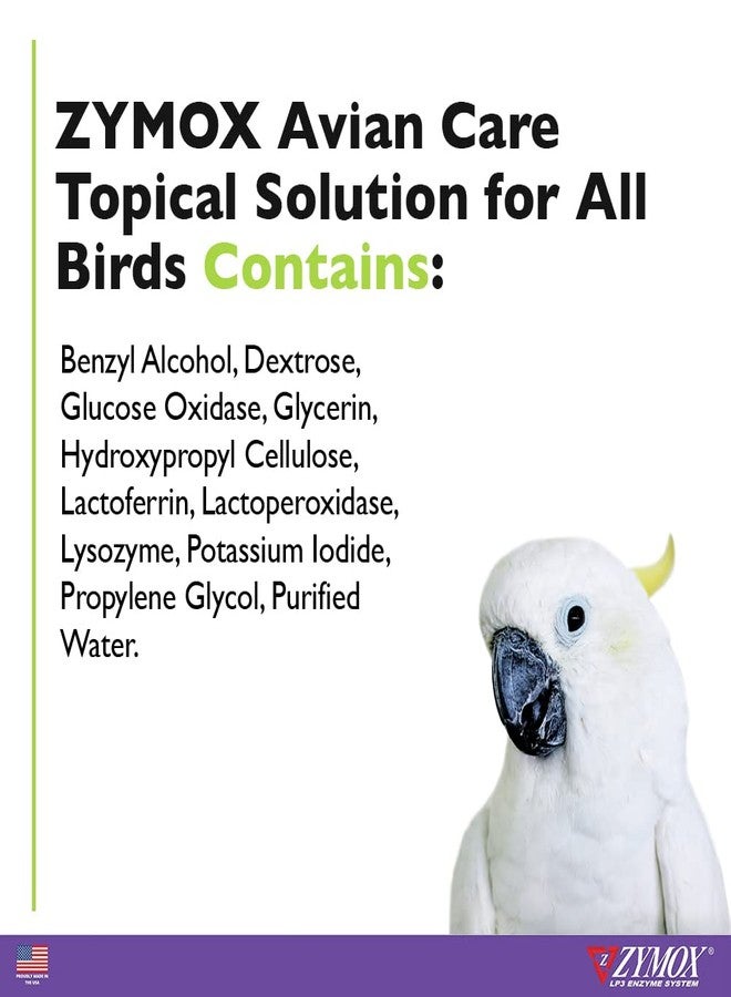 ZYMOX Avian Care Topical Solution w/o Hydrocortisone - 1.25 oz - Image 3