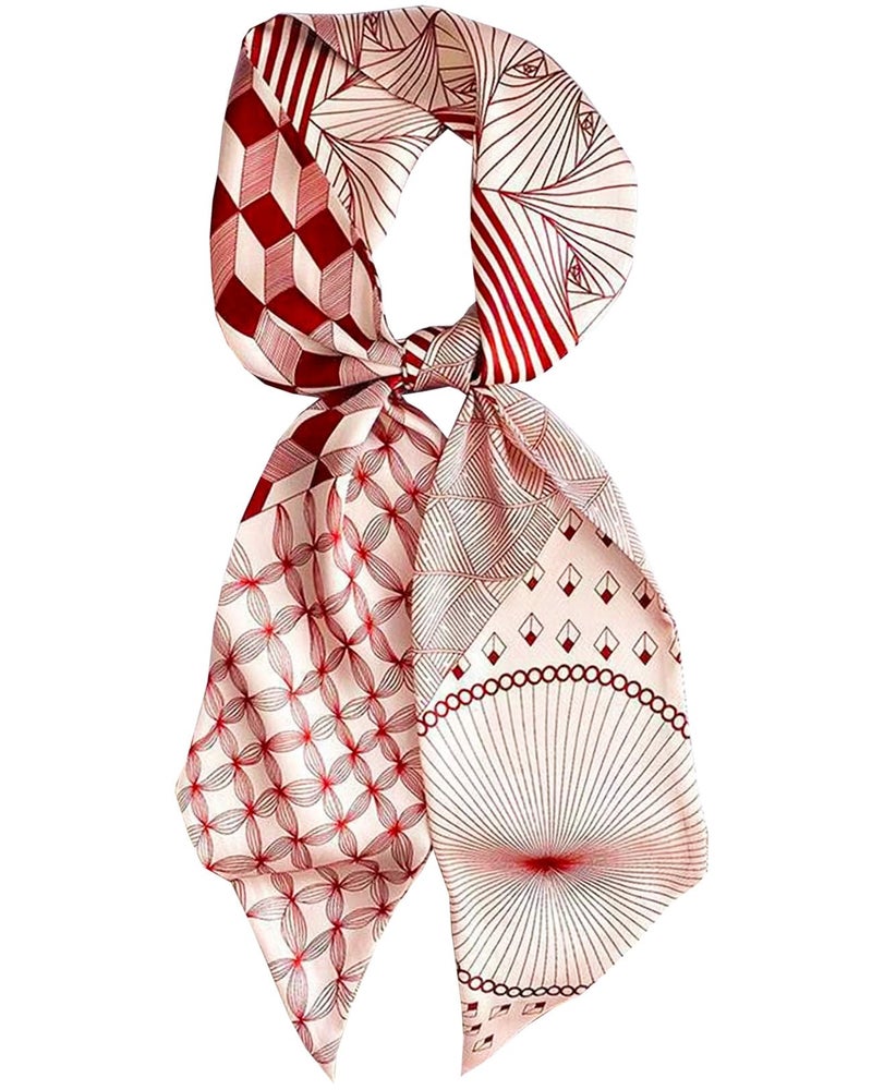 Saiusloa Purse Scarf For Handbags Head Scarves For Women's Hair Bags Scarfs Long Skinny Scarves Fashion Silky For Headbands-A35 - Image 1