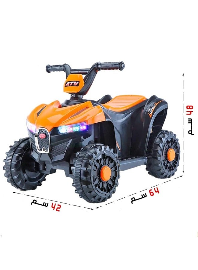 فيتنس ورلد دراجة اطفال كهربائية  مع ضوء و موسيقي مزودة ب 4 عجلات وبطارية قابلة لاعادة الشحن - Image 2