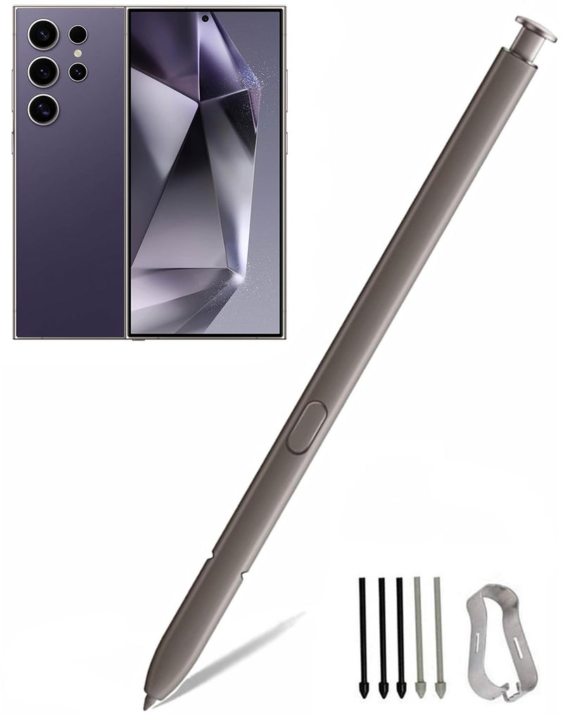Befzygwk Galaxy S24 Ultra S Pen Replacement for Samsung Galaxy S24 Ultra 5G Touch Stylus Pen, 4096 Levels of Pressure Sensitivity S24 S Pen (Without-Bluetooth) Replacement + Tips/Nibs (Violet) - Image 1