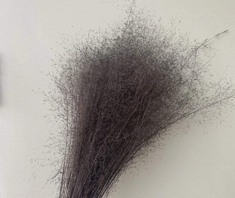 Y&D Dried Muhly Grass Decor - Natural Pampas Grass Boho Wedding Flower Arrangement, Muhlenbergia Capillaris, Dried Plants for Home Decor - Image 1