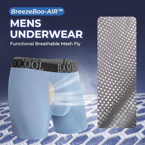 BAMBOO COOL Men's Ultra Breathable Underwear Mesh Boxer Briefs with Lightwight Wasitband,No Ride Up,Multipack - Image 2