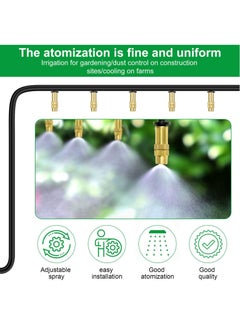 Excefore Irrigation System Copper Nozzle, 30Pcs Adjustable Spray Nozzle, Garden Water Cooling System Irrigation Greenhouse Vegetables Lawn Watering Nozzle  - Image 4