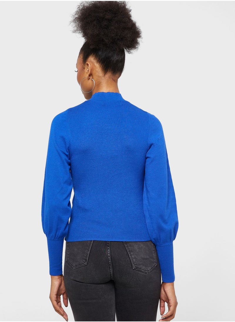 VERO MODA - High Neck Knitted Sweater - Image 1