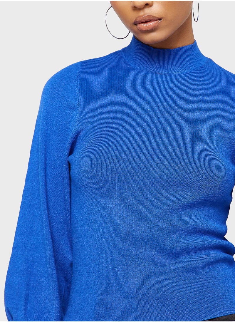 VERO MODA - High Neck Knitted Sweater - Image 1
