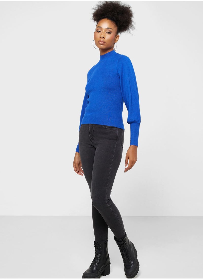 VERO MODA - High Neck Knitted Sweater - Image 1