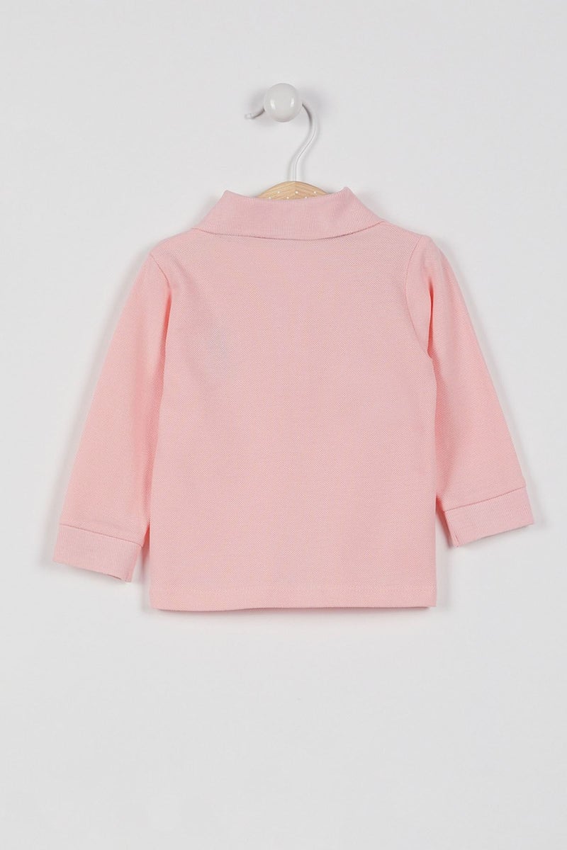 U.S. Polo Assn. Baby Girls Pink Tshirt - Image 2