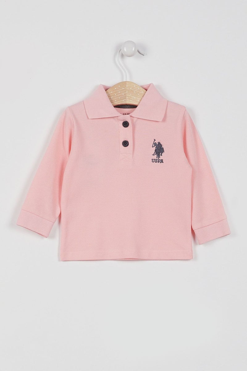 U.S. Polo Assn. Baby Girls Pink Tshirt - Image 1