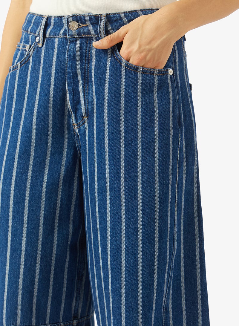 TOPSHOP April Crop Barrel Fit Jeans - Image 4