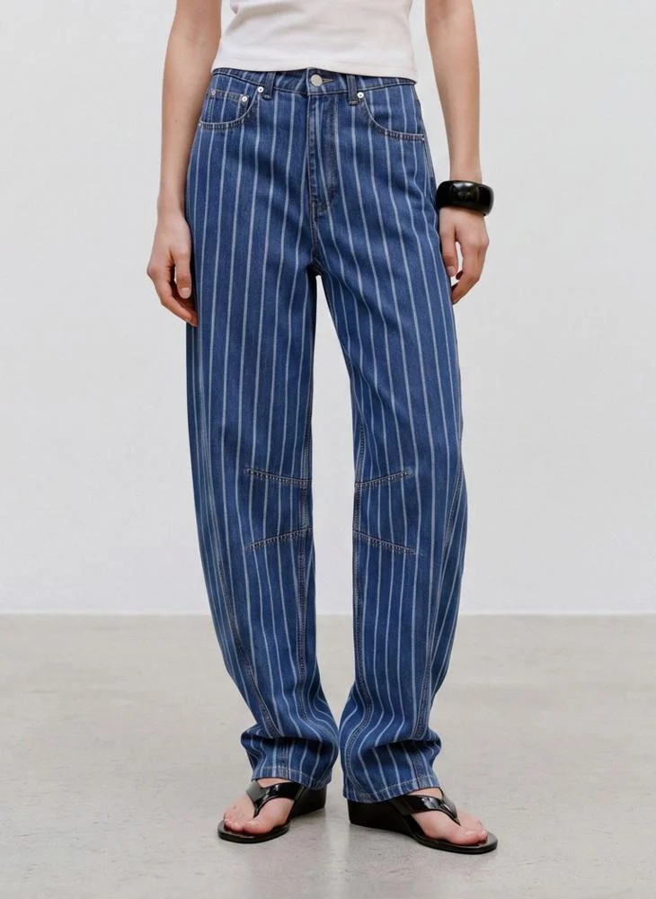 Topshop April Crop Barrel Fit Jeans