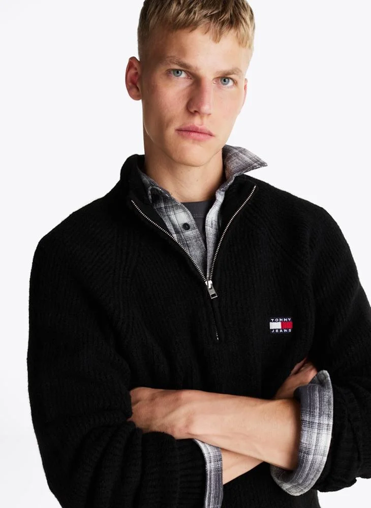 تومي جينز Zip Detail Knitted Sweaters