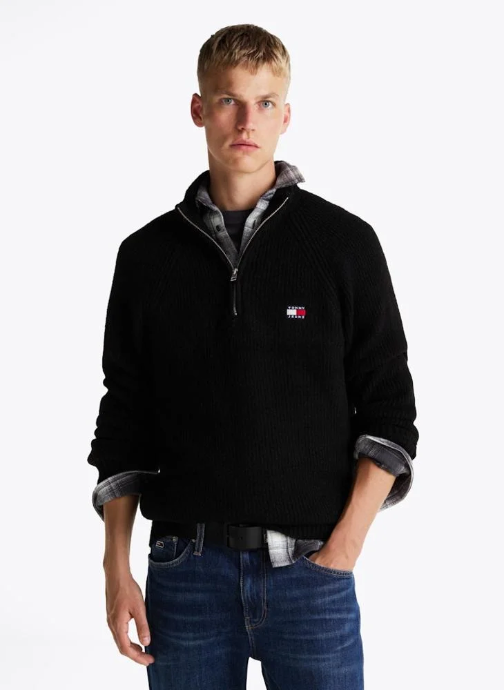 تومي جينز Zip Detail Knitted Sweaters
